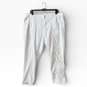 White House Black Market Pret-a-Pedi Cropped Utility Pants Women's Size 16 Short